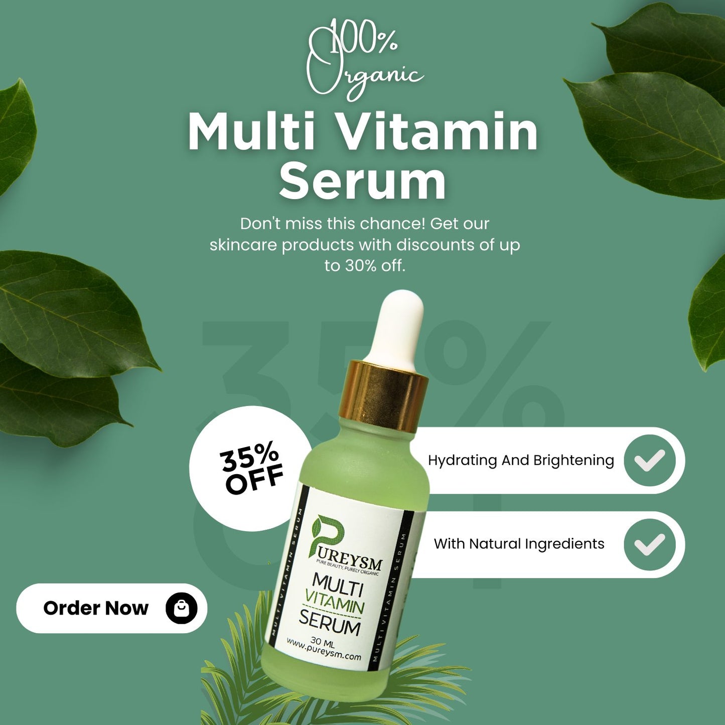 Organic Multi Vitamin Face Serum| Best for your Skin