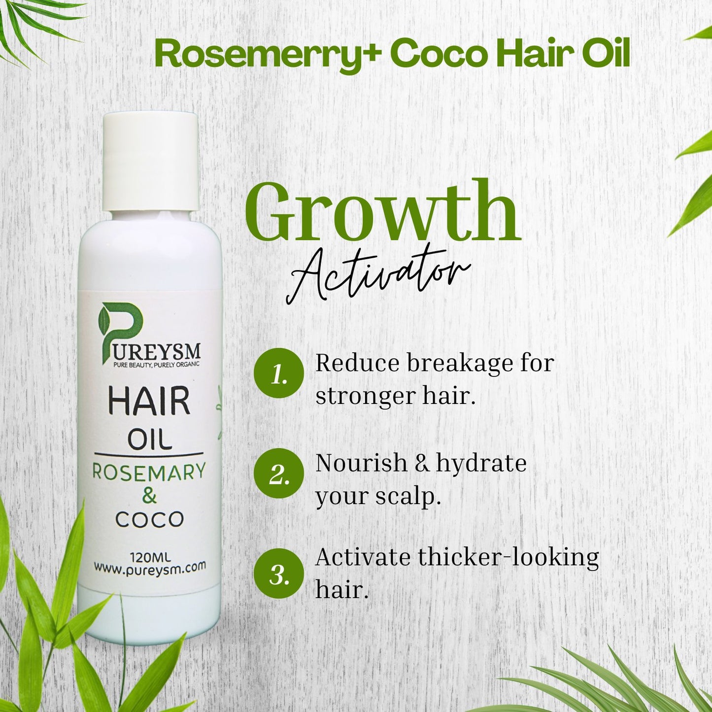 Organic Rosemary & Coco Hair Oil